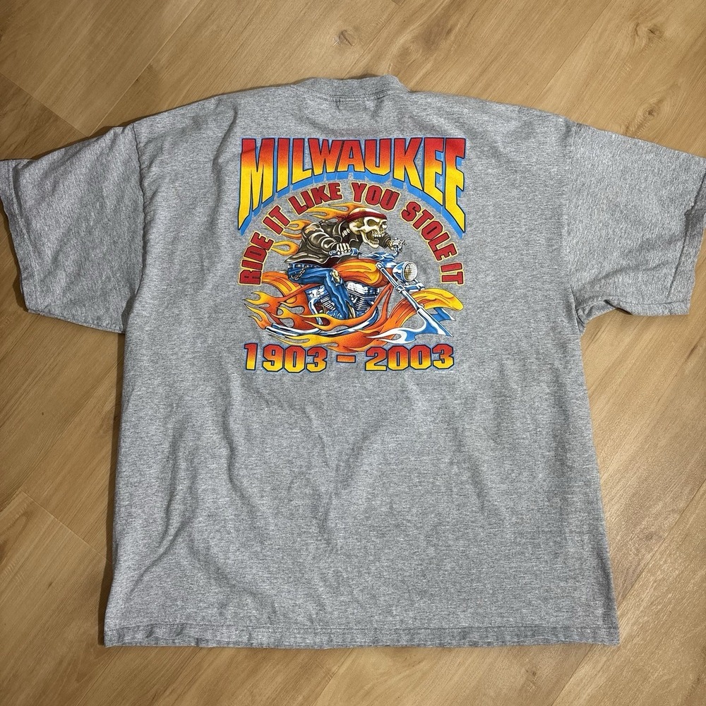 Milwaukee Motorcycle T-Shirt Ride It Like You Stole It XL Vintage Riding